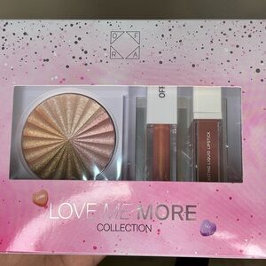 OFRA Pink & Gold Radiant Highlighter Set with Pink and Nude Lipsticks